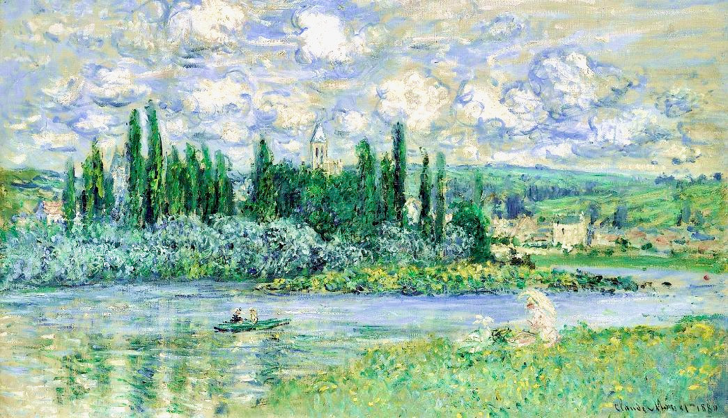 モネ 「Vetheuil sur Seine 1880」 – 風景特選店のあゆわら®︎