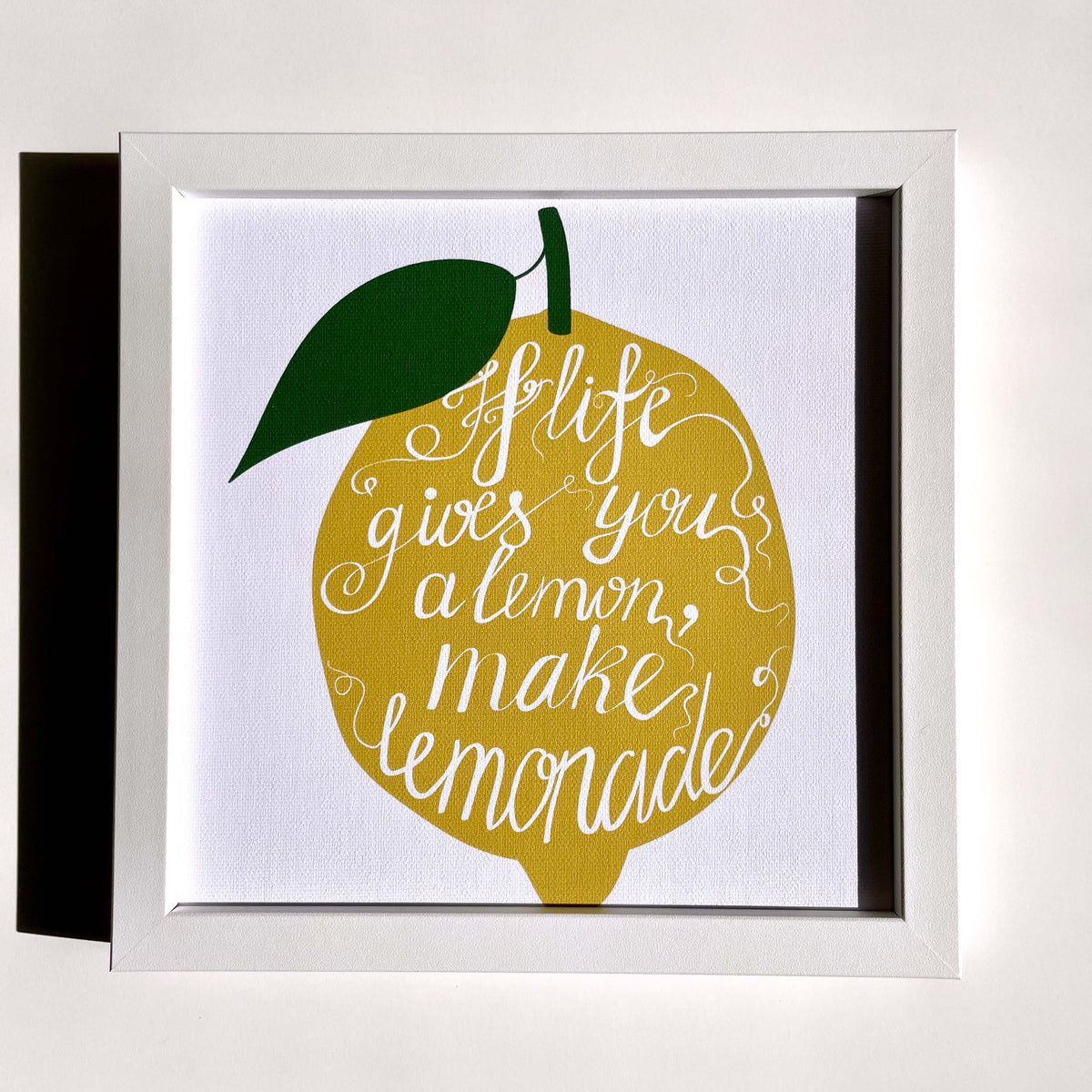 アートフレーム レモン 絵画 イラスト 壁掛け 額入り 名言 – 風景特選