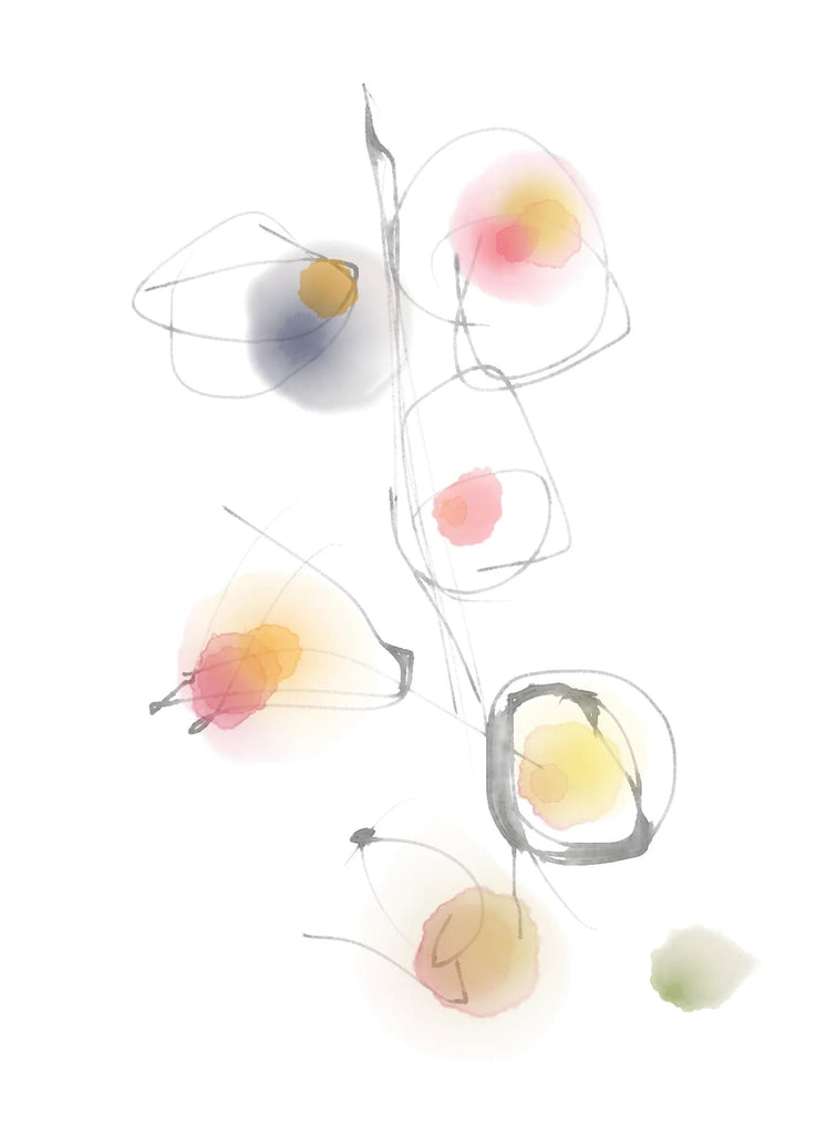 抽象　冬から春へ